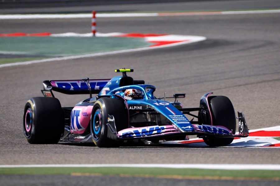 Pierre Gasly driving the 2023 Alpine F1 car
